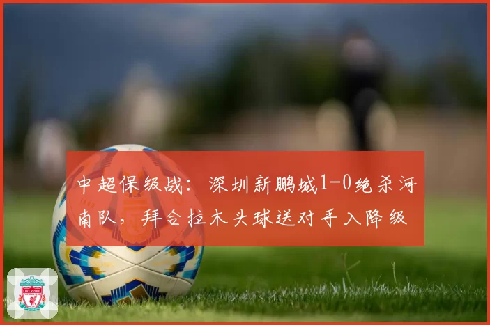 中超保级战:深圳新鹏城1-0绝杀河南队,拜合拉木头球送对手入降级区
